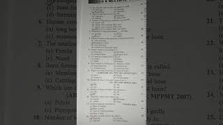 Skeletal system mcqs neet MedicosisPerfectionalis [upl. by Acila]