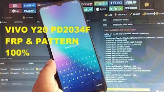 VIVO Y20 PD2034F Pattern Unlock amp FRP Bypass By Unlock Tool 100 Done [upl. by Eustashe65]