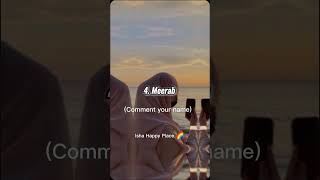 Beautiful Muslume Girls Name in Islam Part  1 Comment your name ❤️  subscribe [upl. by Ola]