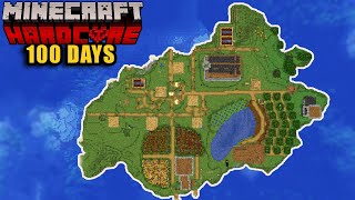 I Survived 100 DAYS Of HARDCORE Minecraft But Its SURVIVAL ISLAND [upl. by Fabri]