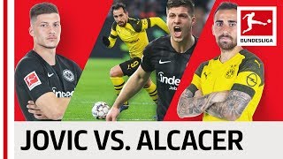 Luka Jovic vs Paco Alcacer  The Bundesligas Top Strikers Go HeadtoHead [upl. by Theone]