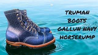 Truman UPLAND Boots in GALLUN’S NAVY HORSERUMP [upl. by Sande]