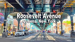 NYC Spring Driving Tour 4K  ROOSEVELT AVENUE  QUEENS NEW YORK [upl. by Stila60]