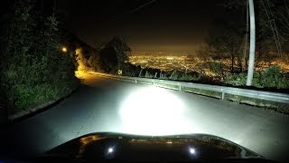 Subiendo Torres Eolicas de Santa Ana de noche  Time lapses Hyundai Accent [upl. by Wanyen]