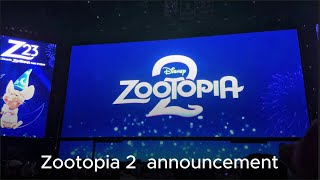 Zootopia 2 announcement Reaction  D23 Expo 2024 Announcements [upl. by Nipha]