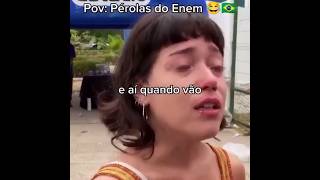 Pérolas do enem memes humor enem shorts [upl. by Eustashe]