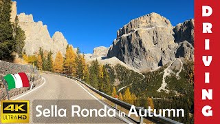 Driving in Italy 12 Sella Ronda Campolongo Pordoi Sella amp Gardena Pass 4K 60fps [upl. by Margeaux]