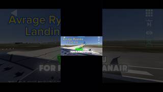 AVRAGE ryanair landing shortsfeed superhard b737900 mcas comedyvideos aviation hahaha lol [upl. by Cleary]