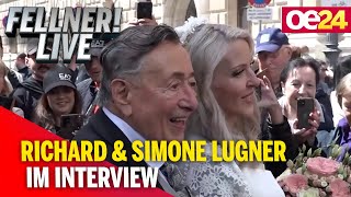 FELLNER LIVE Lugners geben erstes Interview nach der Traumhochzeit [upl. by Bobbe267]