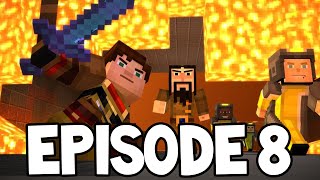 Minecraft Story Mode  EPISODE 8  NEW SCENES quotA Journeys Endquot [upl. by Awhsoj480]