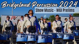 Bridgeland HS Drumline 2024 Battery Show Music  WGI Prelims [upl. by Dnalevets]