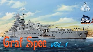 WOWS BLITZ ФЛОТ СТРАХ Admiral Graf Spee VI [upl. by Asle]