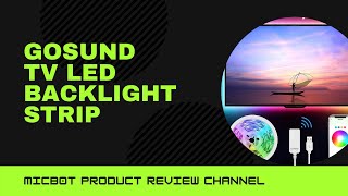 New GoSund LED Smart TV Light Unbox and Review [upl. by Winer]