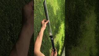 I gave new life to an old leaf spring a mini katana that goes through everything [upl. by Henrie]