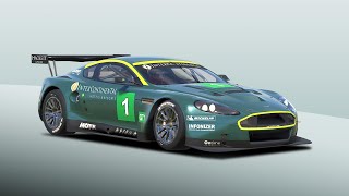 iRacing Nordschleife Aston Martin DBR9 GT1 bad setup vs Liga [upl. by Gifford]