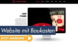 Webdesign Tutorial Bau dir deine Website mit einem HomepageBaukasten [upl. by Freeman865]