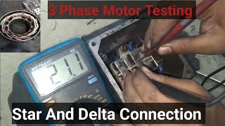 3 Phase Motor Testing  Star And Delta Connection  Electricalgyanp1z stardeltamotor [upl. by Mcclain252]