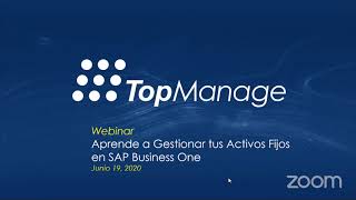 WEBINAR  Aprende a Gestionar tus Activos Fijos en SAP Business One [upl. by Germin694]