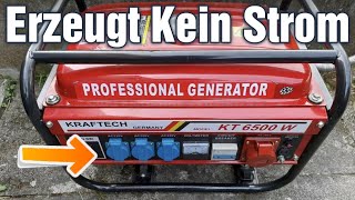 Notstromaggregat erzeugt Kein Strom mehr 47V statt 220 volt stromerzeuger Analyse [upl. by Nonnahsal212]