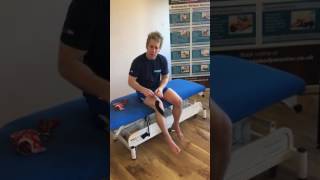 Kinesio Tape Full Knee Selfsupport technique for Patella Femoral Pain [upl. by Eicats]