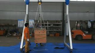 Aluminum gantry crane operation [upl. by Moorish]