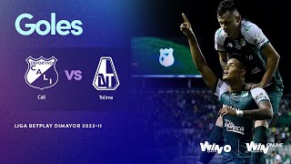 Deportivo Cali vs Tolima goles  Liga BetPlay Dimayor 2023 2  Fecha 6 [upl. by Galasyn996]