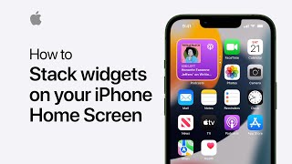 How to stack widgets on your iPhone Home Screen  Apple Support [upl. by Enelez]