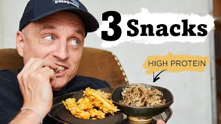 3 vegane SNACK Rezepte  schnell zubereitet amp viel Protein [upl. by Sion617]