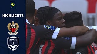 OGC NICE  FC GIRONDINS DE BORDEAUX 4  0  Highlights  OGCN  GdB  20212022 [upl. by Yoj690]