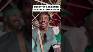 SAVE amp COMFORTABLE ARAB SAUDI FANS IN GBK STADIUM  INDONESIA  INDONESIA 2 VS 0 ARAB SAUDI [upl. by Luella]