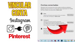 VINCULAR MINHA CONTA DO INSTAGRAM NO PINTEREST  2024 ATUALIZADO [upl. by Annayd]