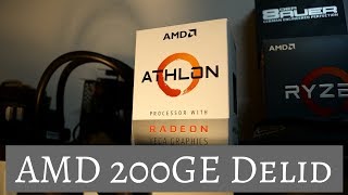 AMD Athlon 200GE Delid amp Overclock [upl. by Malcolm789]