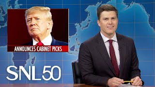 Weekend Update Trump’s Shocking Cabinet Picks Elon Musk Spending Every Day with Trump  SNL [upl. by Edlihtam]