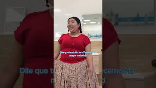 La Cholita Lu se anima a cantarnos la pura verdad 🎶 [upl. by Cousins839]