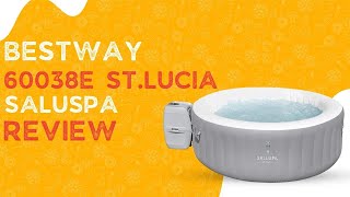 Bestway 60038E StLucia SaluSpa Review [upl. by Nauqram]