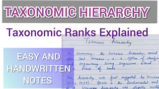 Taxonomic hierarchy in detail taxonomic ranks Bsc Msc Botany 2nd sem 11th 12th zoology Biology [upl. by Ewnihc]