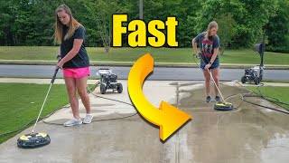 Pressure Washing Concrete Driveways [upl. by Mitchell86]