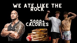 We ate The Rocks CHEAT DAY Meals  Cheat Day [upl. by Ocnarf]