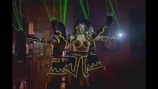 GLOW FOX  Dance laser showDubaiUAE [upl. by Siseneg]