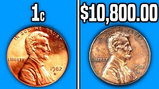 Are Your 1982 Pennies Worth Money Large amp Small Date Varieties [upl. by Neeloc]