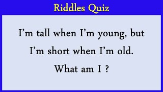 Riddles Quiz 1 Can You Score 1010 [upl. by Omrelliug]