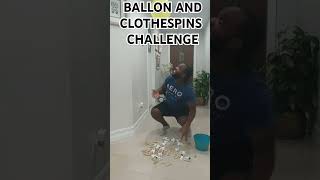 Balloon and clothespin challenge familygamechallenge [upl. by Eolcin215]