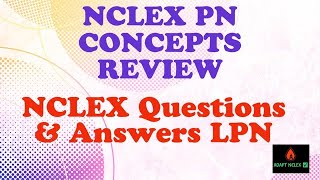 NCLEX Questions and Answers with Rationale  NCLEX Concepts LPN  ADAPT NCLEX Review [upl. by Ecinna739]