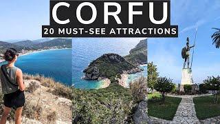 20 GREAT THINGS TO DO IN CORFU GREECE  Beaches Towns Viewpoints amp More [upl. by Rettke]