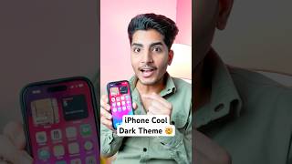 iPhone Cool Dark Theme 🤯 iphone tech appleiphone [upl. by Dougald203]