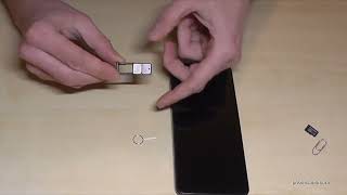 Poco C75 How to insert the SIM card Installation of the nano SIM cards Tutorial [upl. by Nevins]