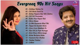 Best Of Alka Yagnik And Udit Narayan Songs  Evergreen 90s Romantic Songs bollywood 90severgreen [upl. by Aihsenot]