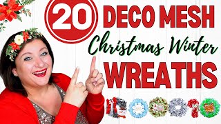 You Wont Believe These 20 Christmas Wreath IDEAS [upl. by Enelrahc782]