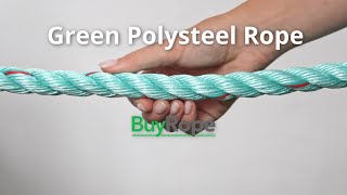 18mm Green Polysteel Rope Demo  BuyRope [upl. by Leemaj]