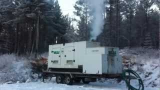 Volvo Genset cold start [upl. by Haeli]